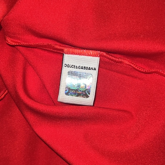 DOLCE & GABBANA RED HEART RHINESTONE TANK - Picture 14 of 16